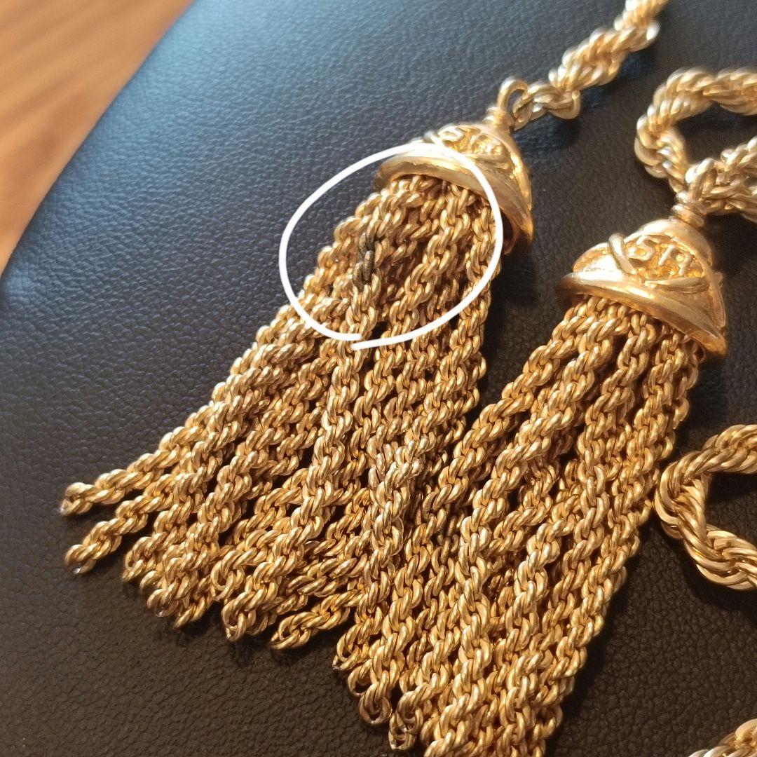 ソニアリキエル　ゴールド タッセルデザイン ロングネックレス