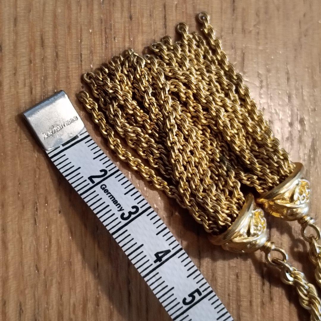 ソニアリキエル　ゴールド タッセルデザイン ロングネックレス