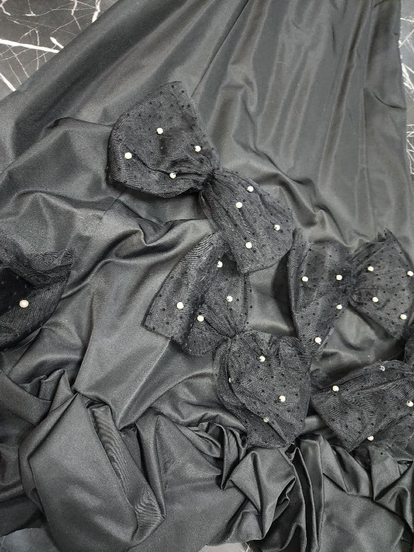 ROSY LUCE ブラック リボンドレス