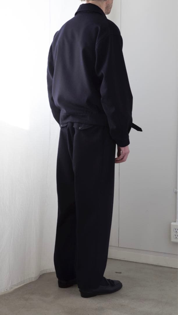COMOLI 19AW ウールサージ ジャケット パンツ セットアップ