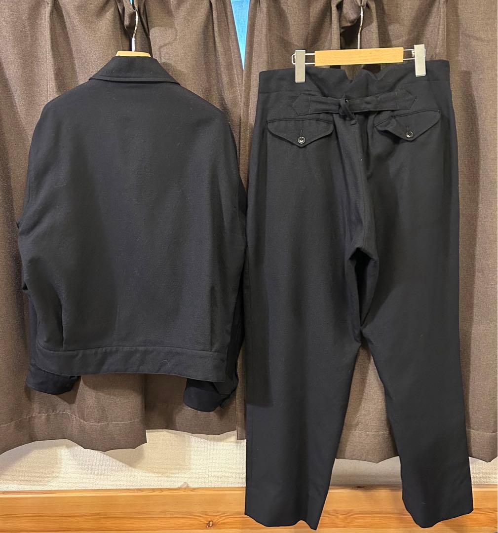 COMOLI 19AW ウールサージ ジャケット パンツ セットアップ