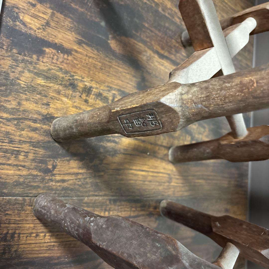 木製 椅子 2脚セット 昭和 学校 理科室 レトロ ヴィンテージ