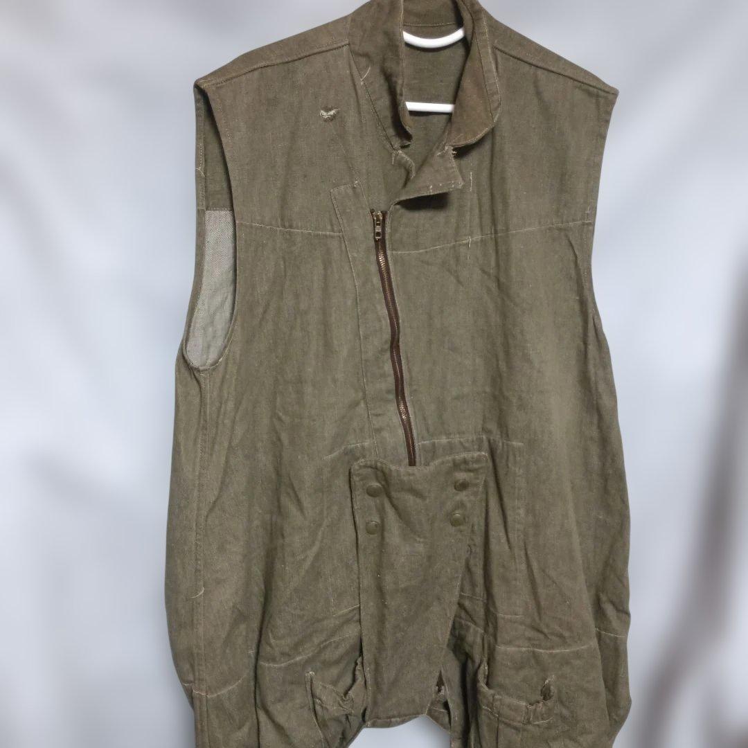 WW2英軍パラシュートオーバースモック　グリーンデニム　ビーバーディル1943