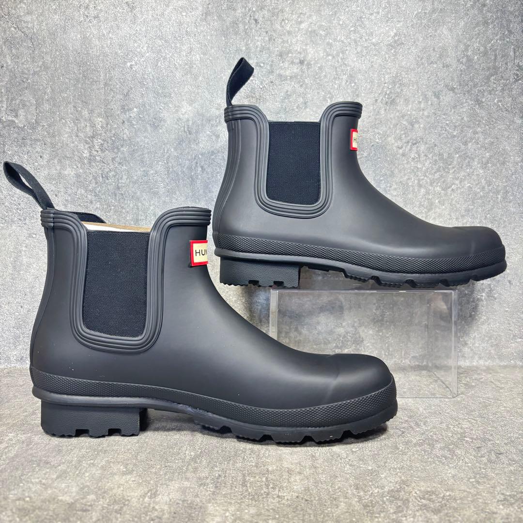 【新品未使用】HUNTER ハンター 25cm チェルシーブーツ レインブーツ