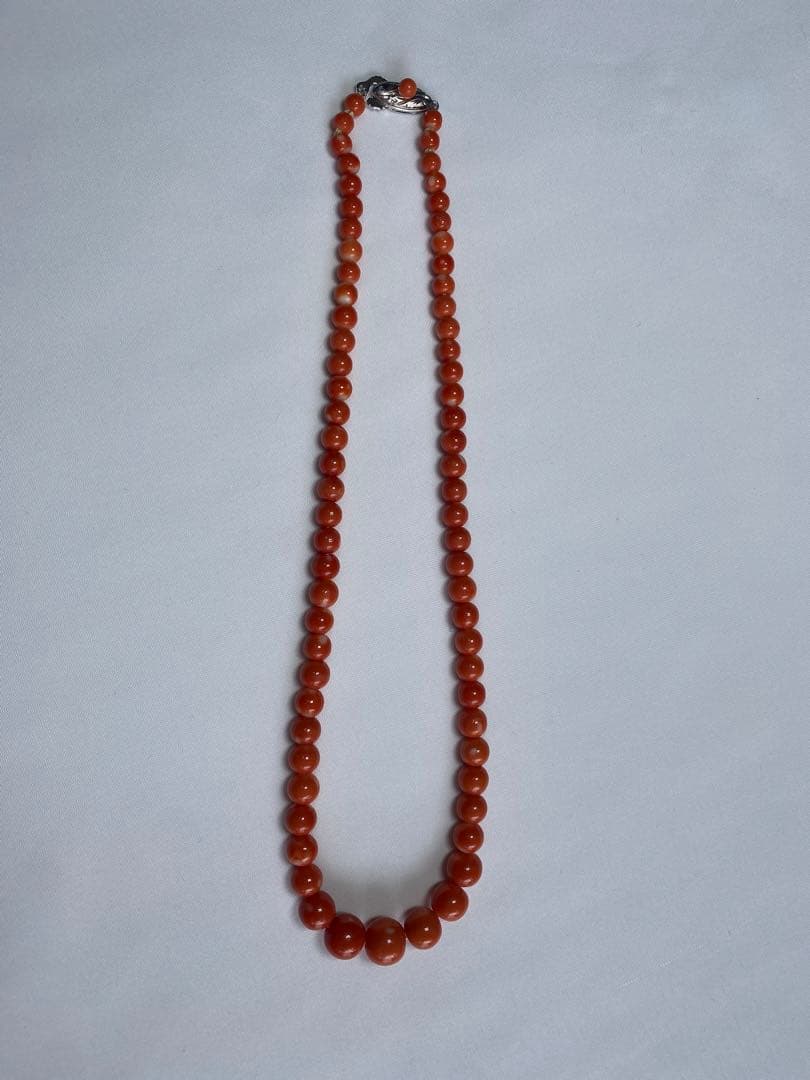 沖縄産珊瑚のネックレス 約40インチ