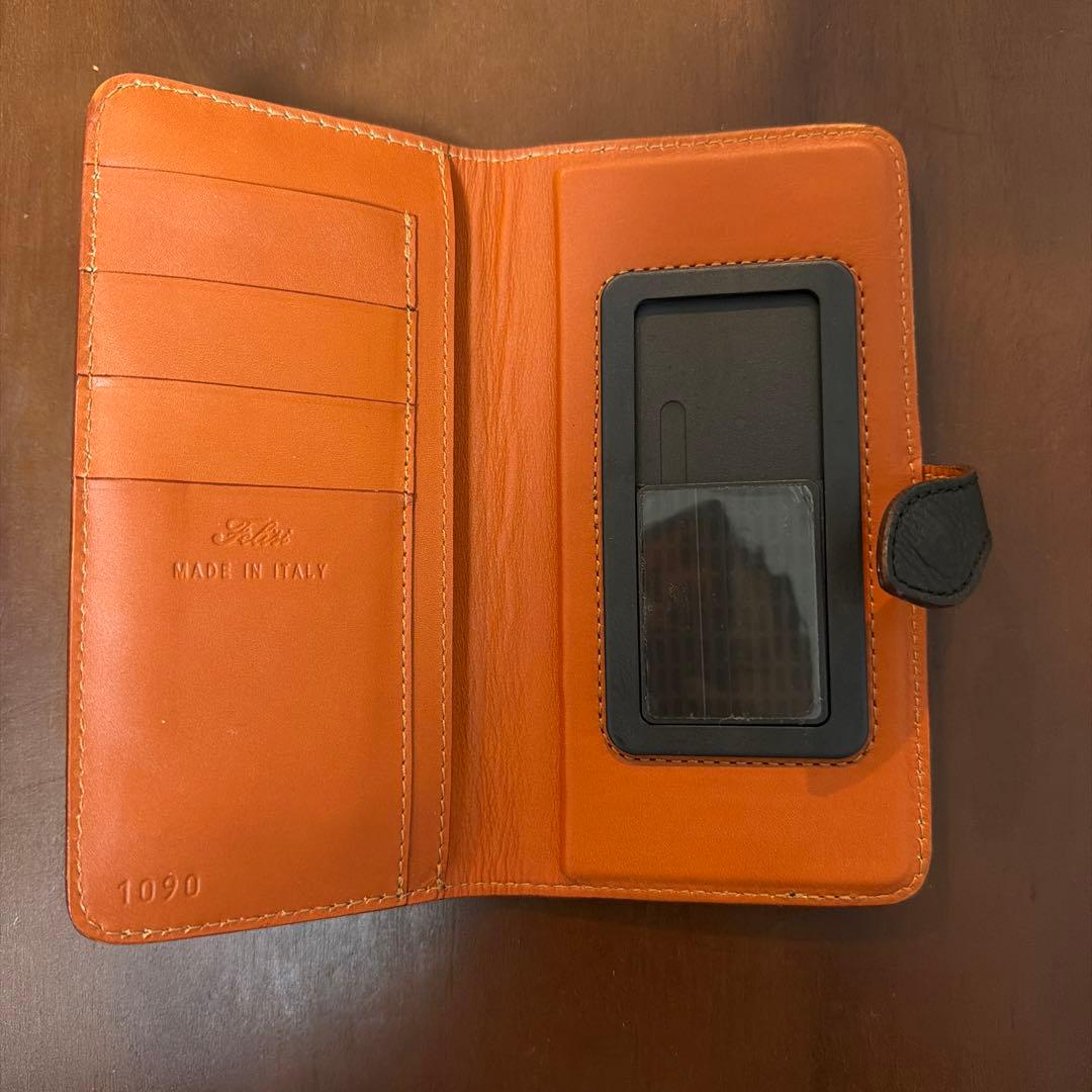 【新品】フェリージ 1090 スマホケース レザー ブラック