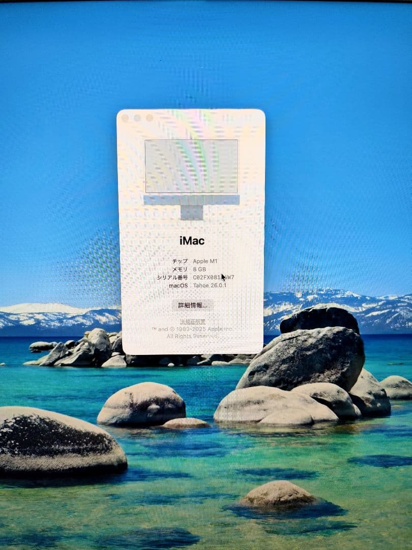 Apple iMac 4.5K 24インチ M1 256/8GB 上位モデル