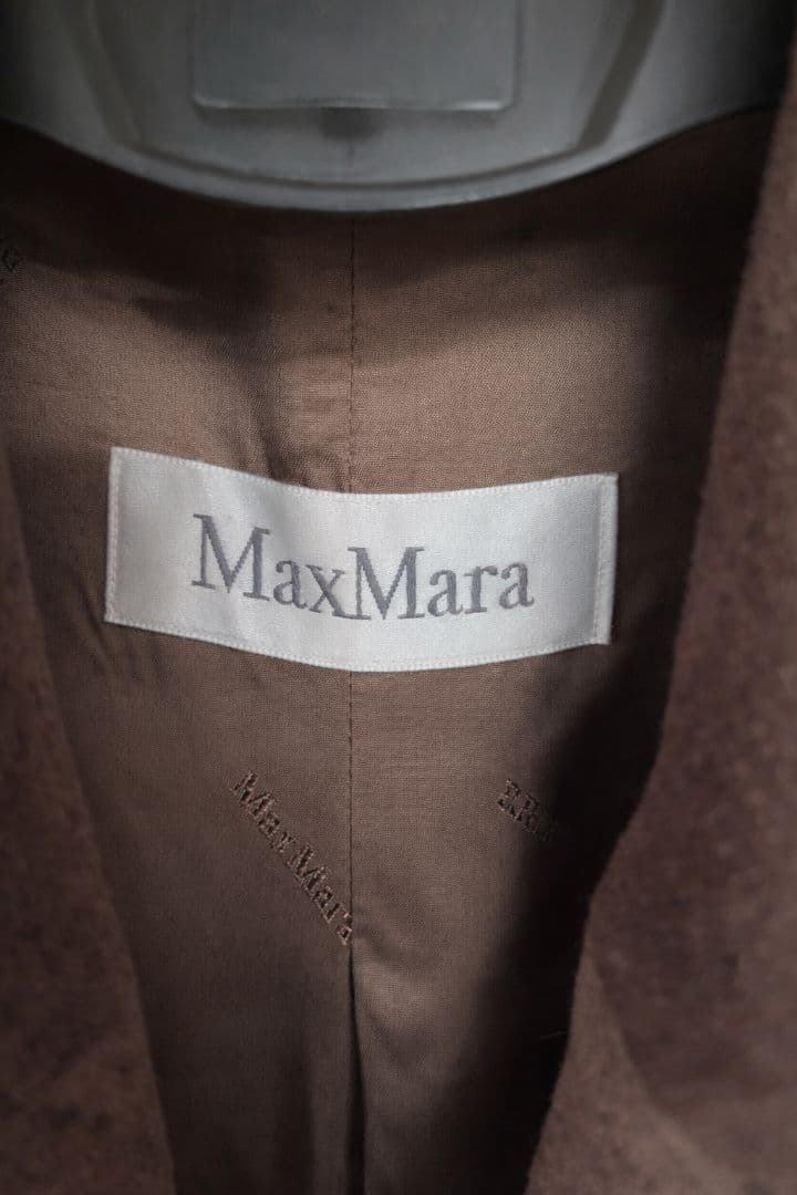 Max Mara 白タグ イタリア製 ヴァージンウール ロングコート 38