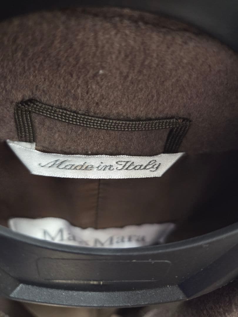 Max Mara 白タグ イタリア製 ヴァージンウール ロングコート 38