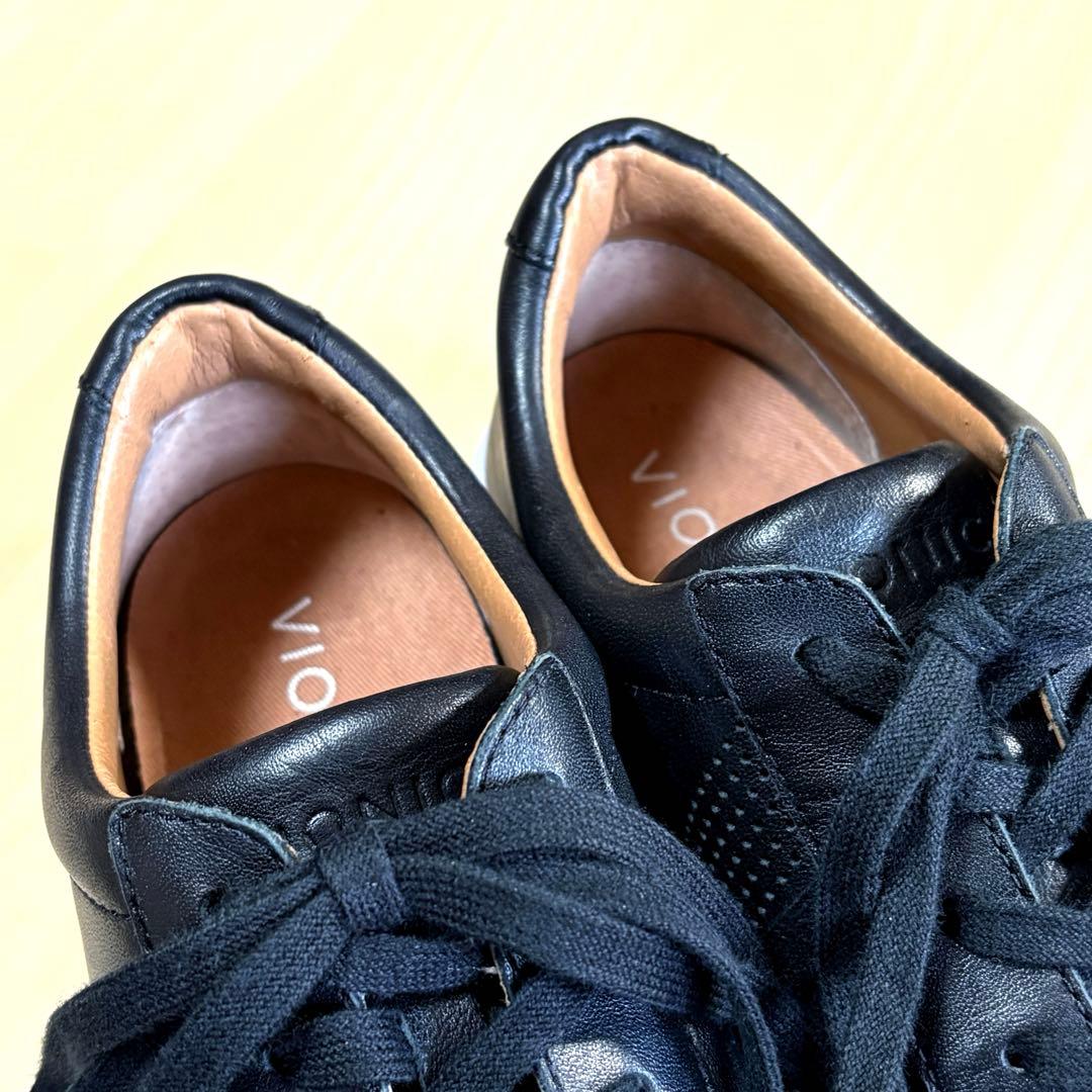 【美品】　VIONIC バイオニックHONEY レディーススニーカー　Vロゴ　黒