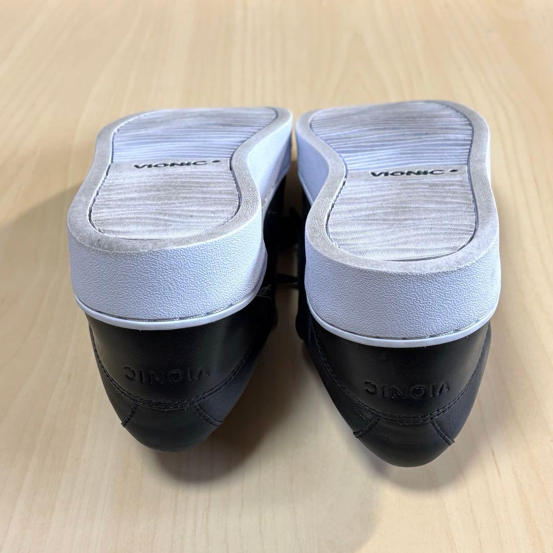 【美品】　VIONIC バイオニックHONEY レディーススニーカー　Vロゴ　黒