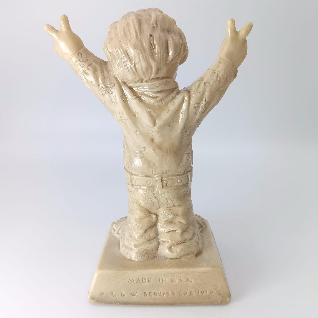 4体セット　70's メッセージドール ピースマーク シリースカルプス