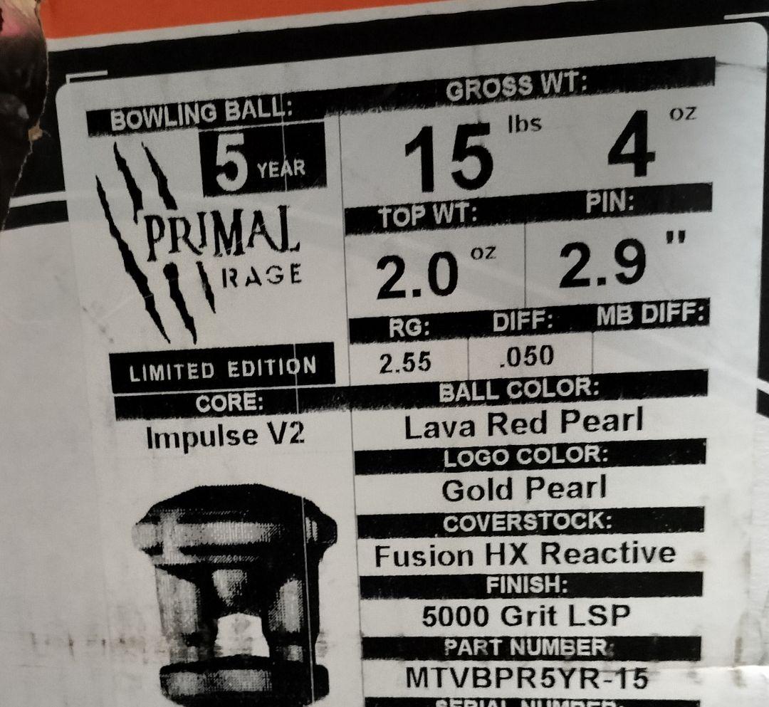 未使用　MOTIV プライマル レイジ 15ポンド