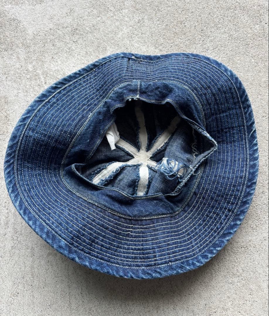 40s M37デニムハット ヴィンテージ オリジナル 実物 大きめサイズ