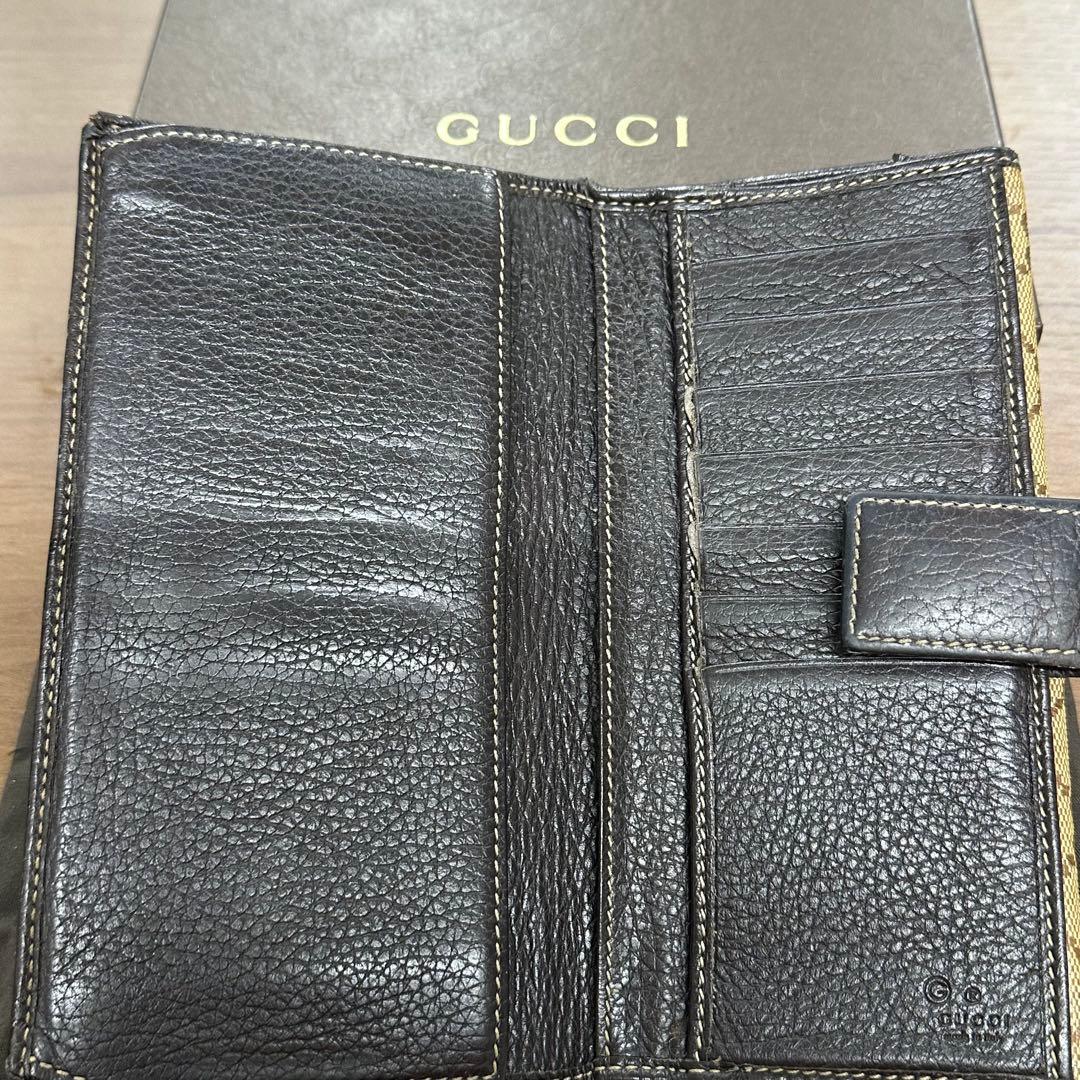 新品同様‼️ グッチ　GUCCI 財布　二つ折り　長財布　GGキャンバス