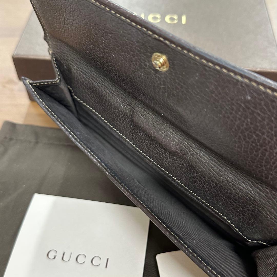 新品同様‼️ グッチ　GUCCI 財布　二つ折り　長財布　GGキャンバス
