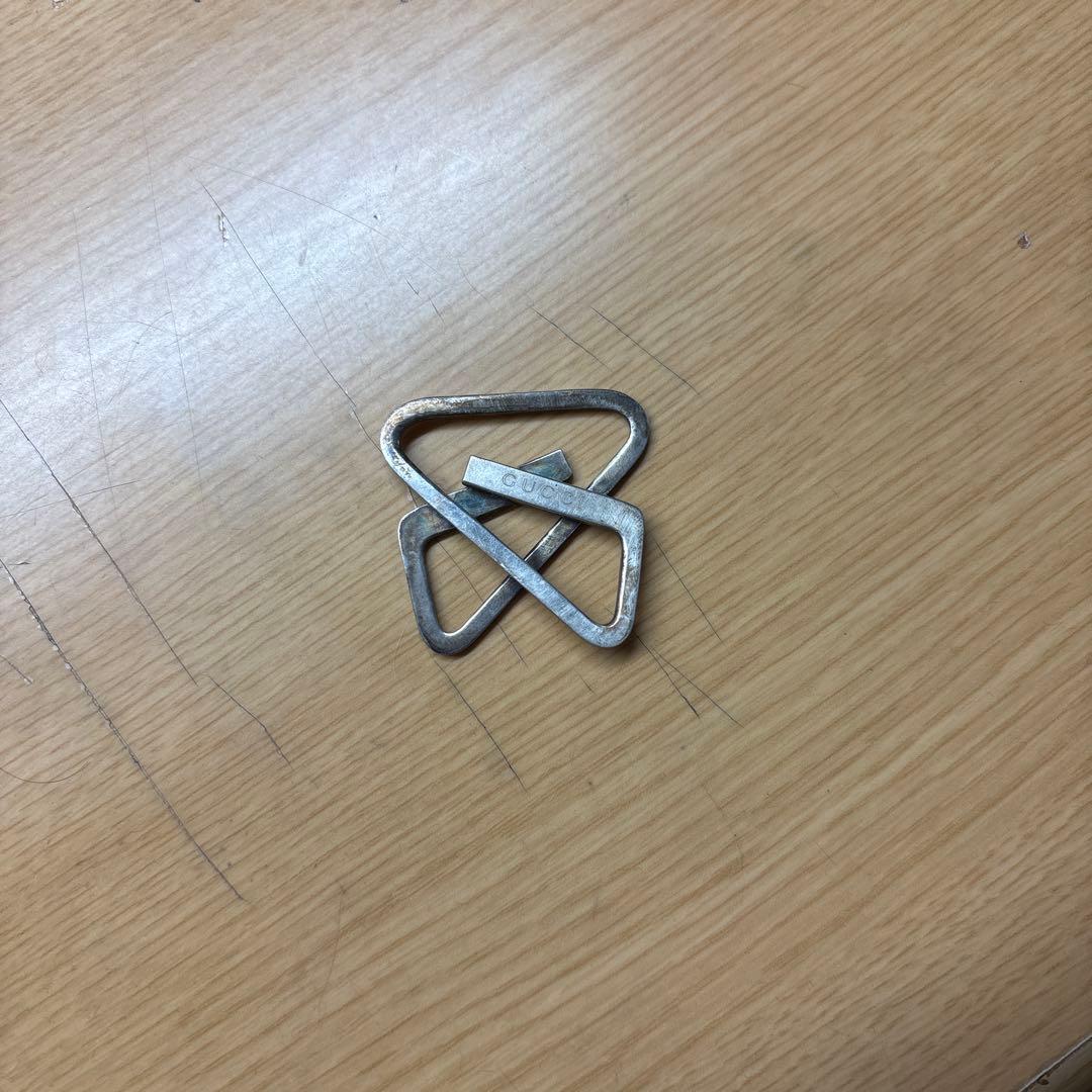 GUCCI シルバートライアングルマネークリップ