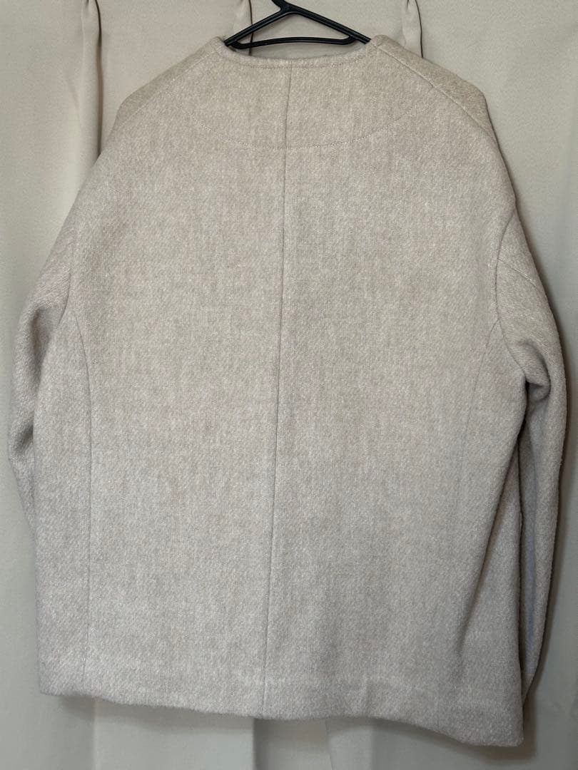 DANTON ダントン ウールモッサ ノーカラージャケット 36