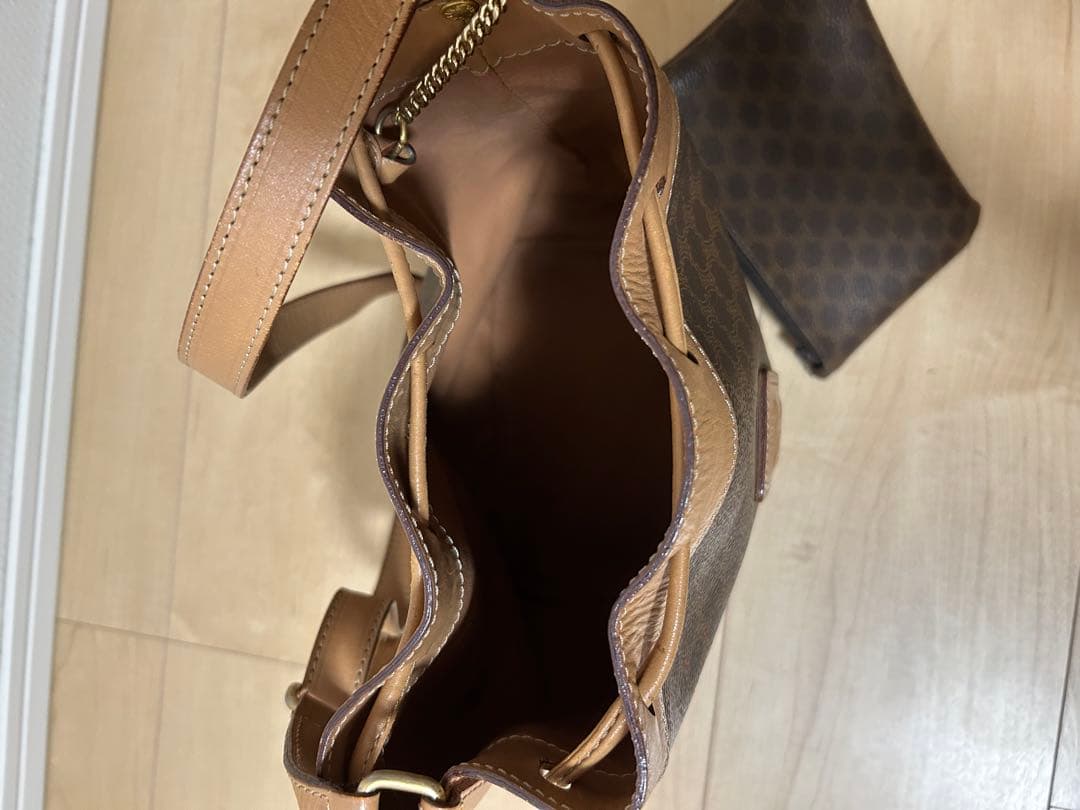 CELINE バケットバッグ ブラウン ポーチ付き