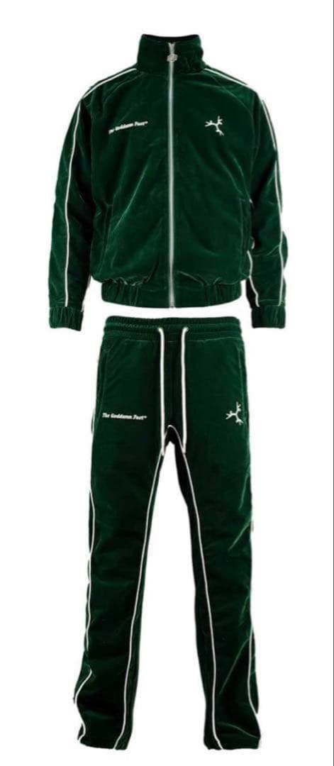 ベロア セットアップ　グリーン　Sサイズ