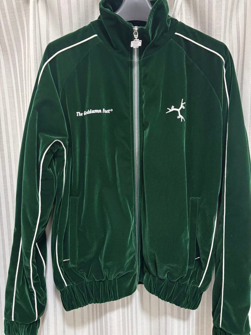 ベロア セットアップ　グリーン　Sサイズ