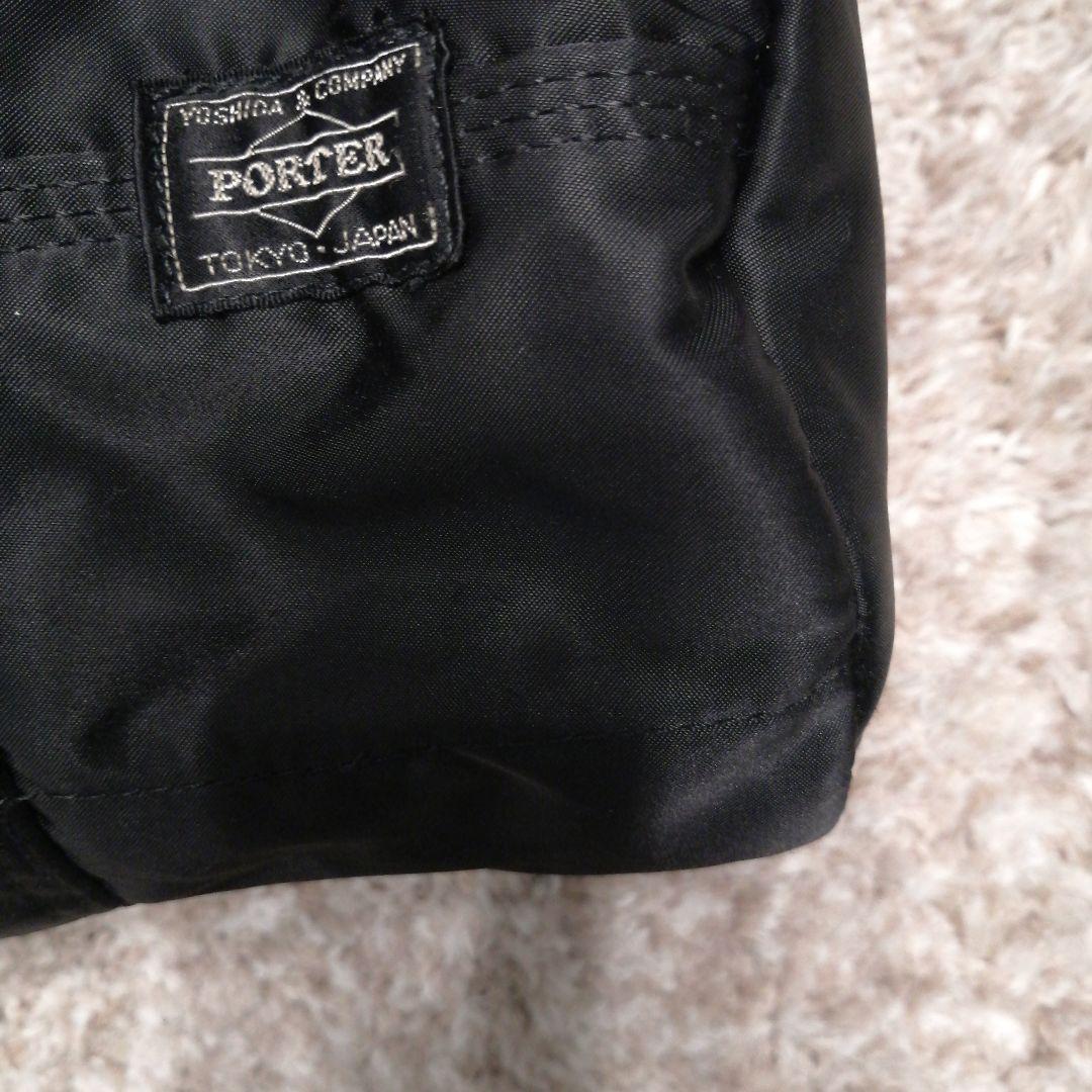 【美品】PORTER ポーター タンカー ミニボストンバッグ 黒 ナイロン バッ