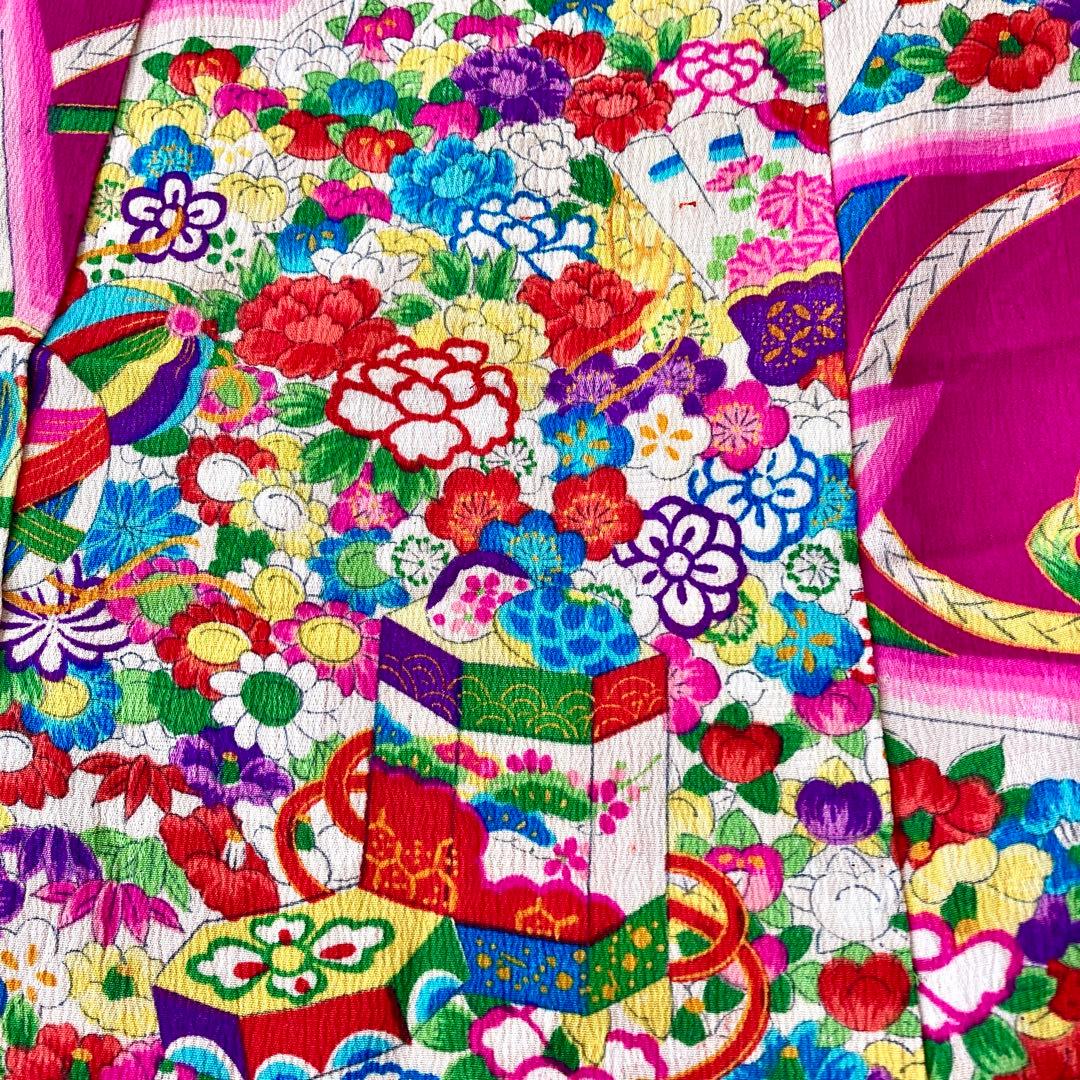 3歳　アンティーク　女の子　子供着物　七五三