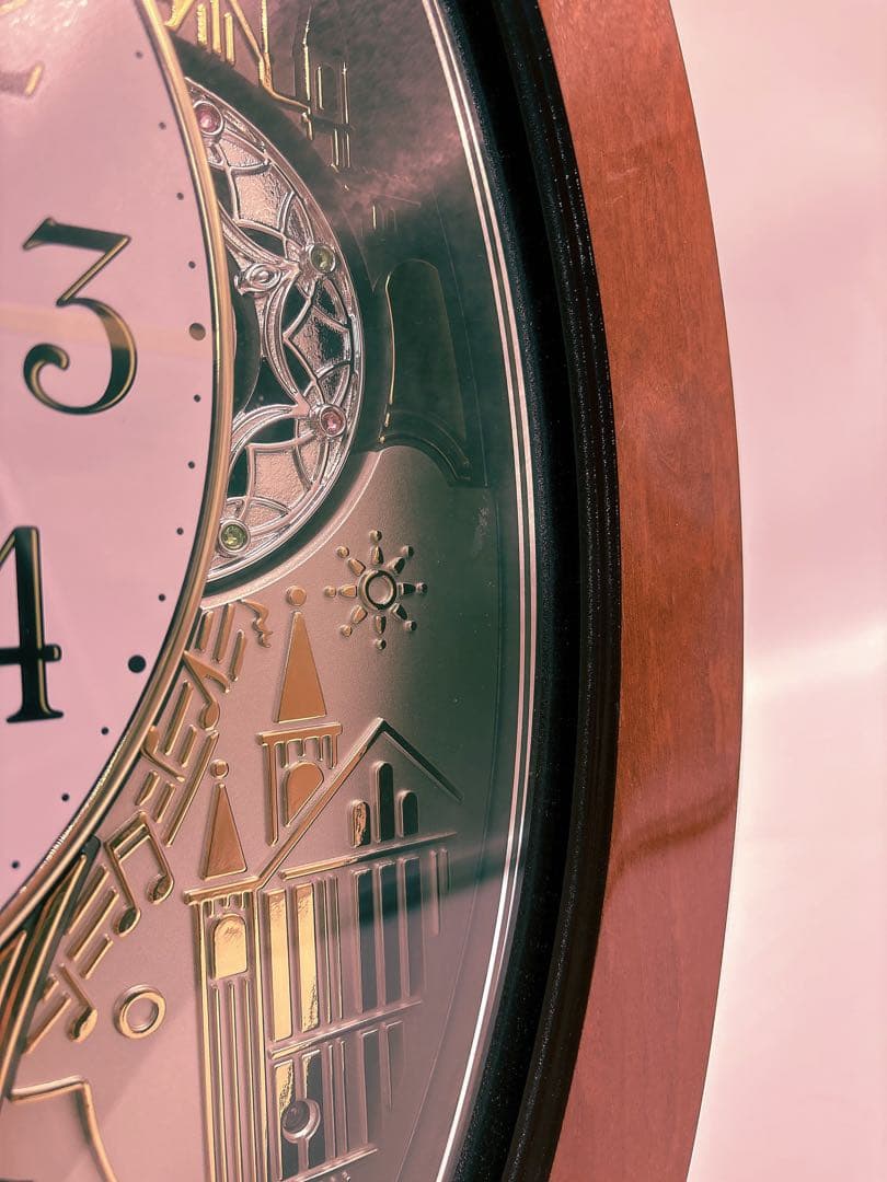 Small World 掛時計 木製フレーム