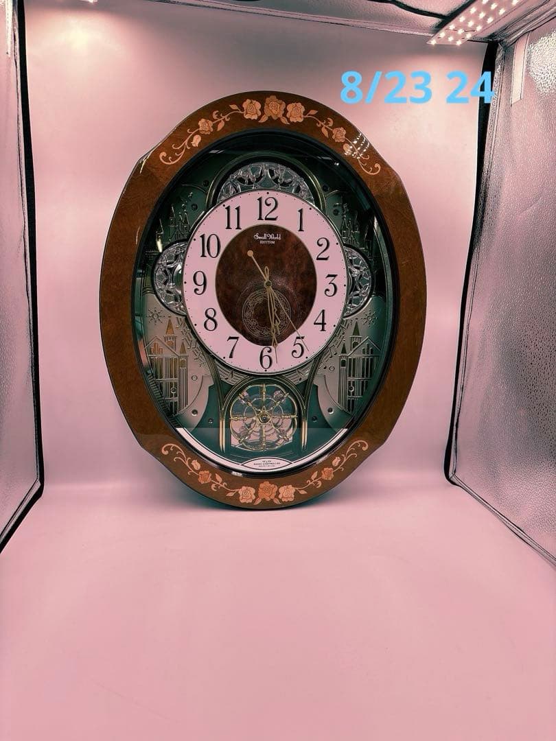 Small World 掛時計 木製フレーム