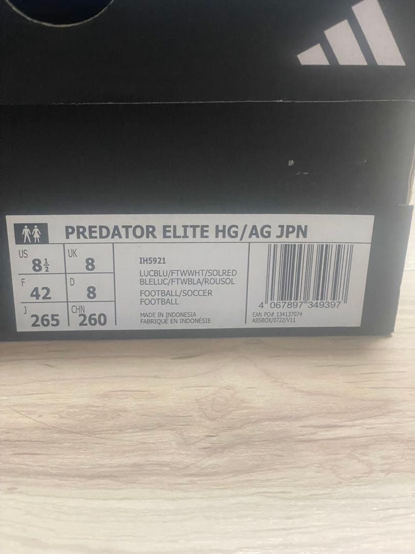 新品未使用！アディダスプレデターエリートHG/AGJapan 26.5cm