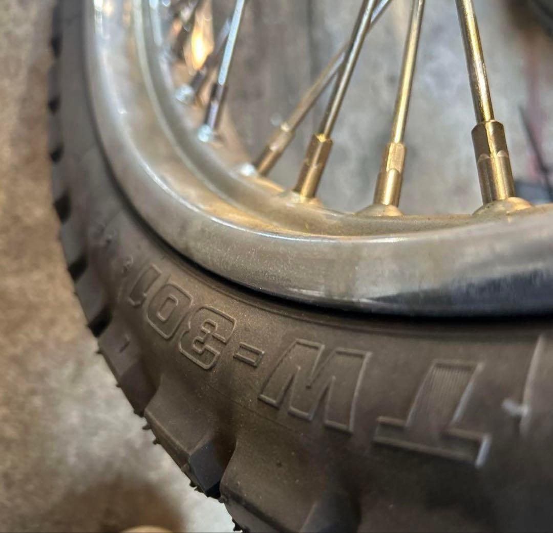 HARLEY ナロー フロントフォーク　ホイール　セット　パン　ナックル