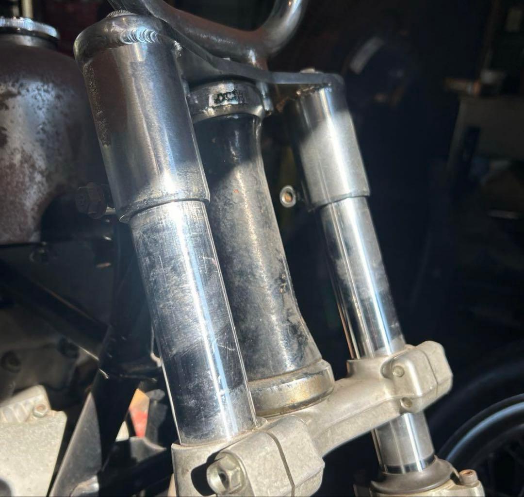 HARLEY ナロー フロントフォーク　ホイール　セット　パン　ナックル