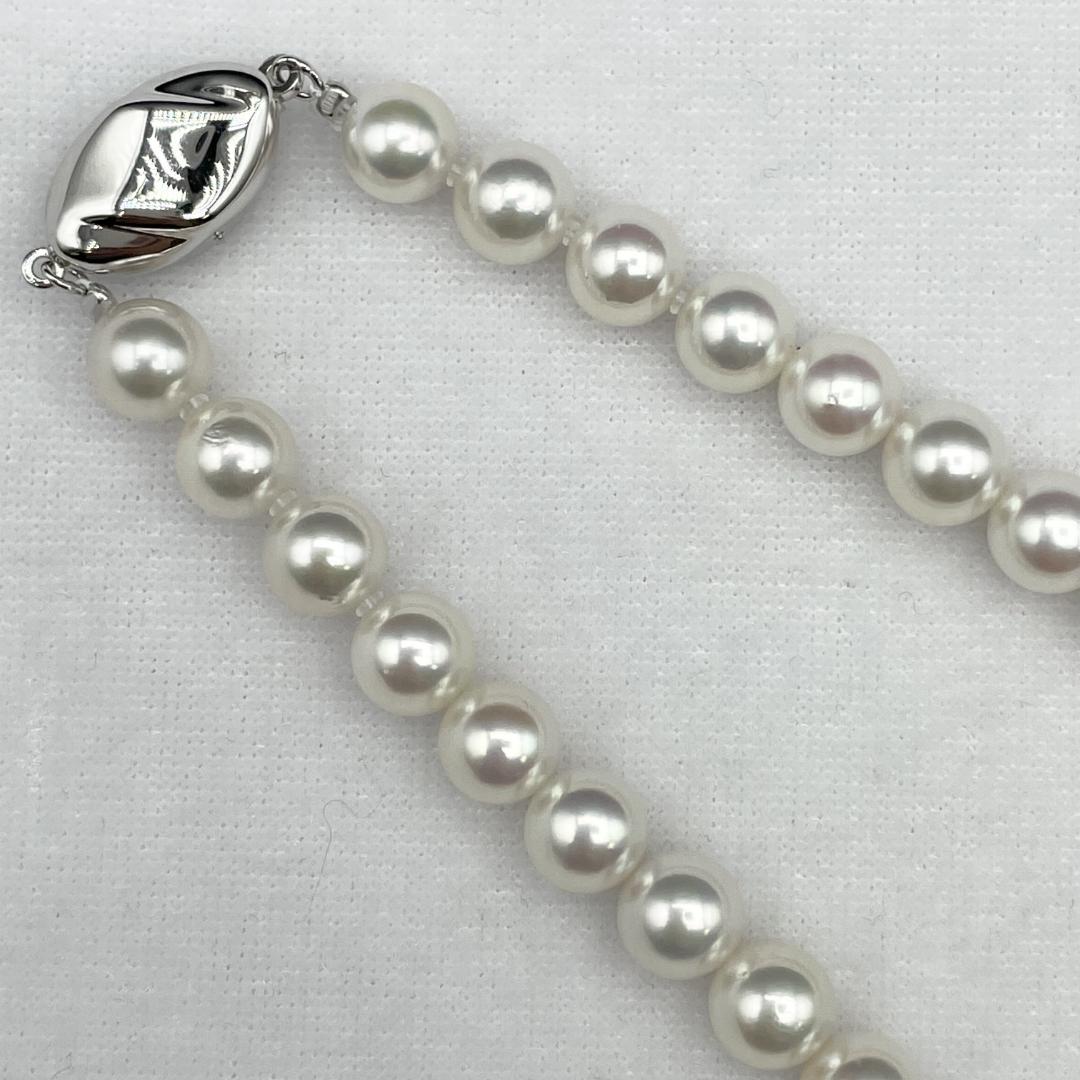 アコヤ真珠 花珠 GGC鑑別書 約7-7.5 ネックレス イヤリング