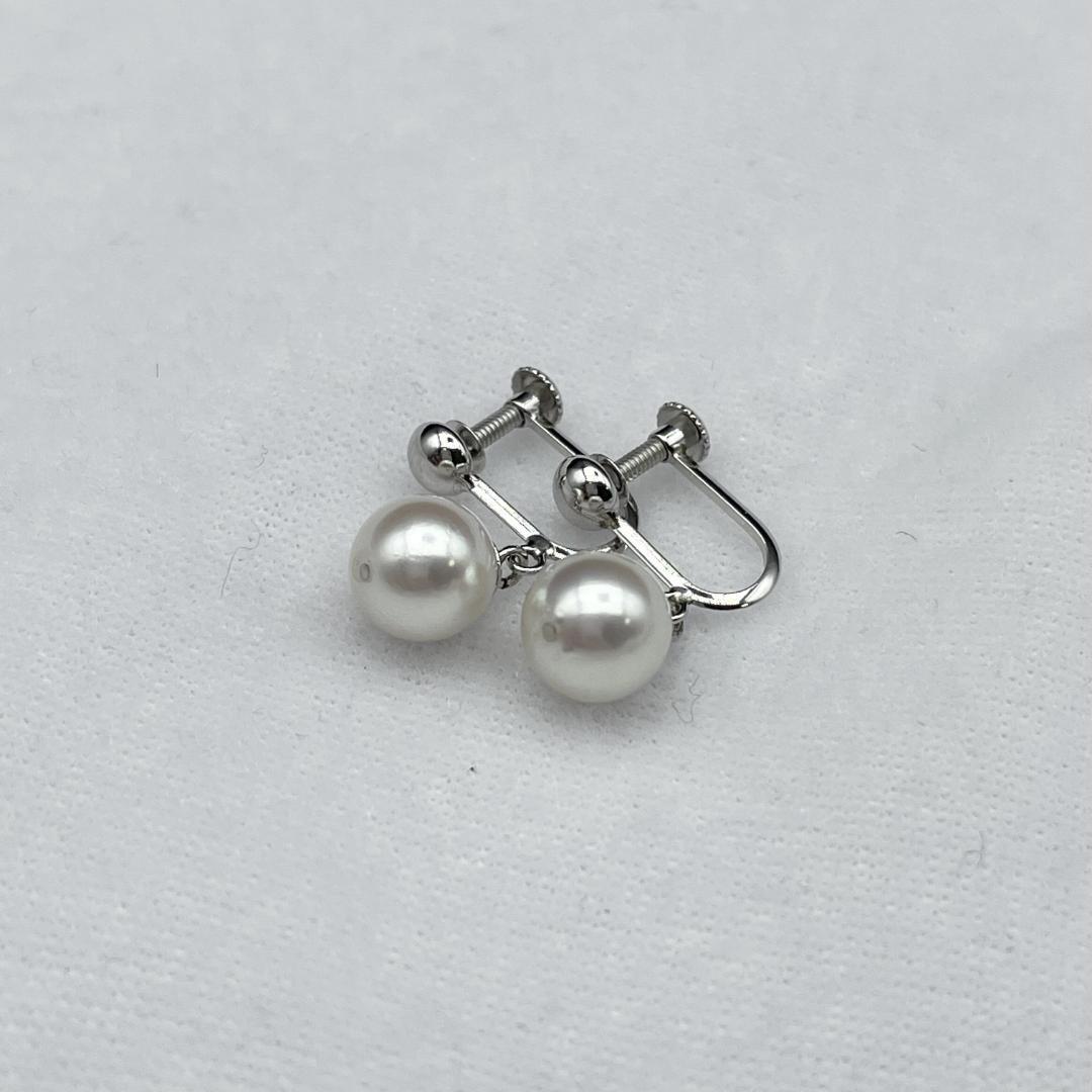 アコヤ真珠 花珠 GGC鑑別書 約7-7.5 ネックレス イヤリング