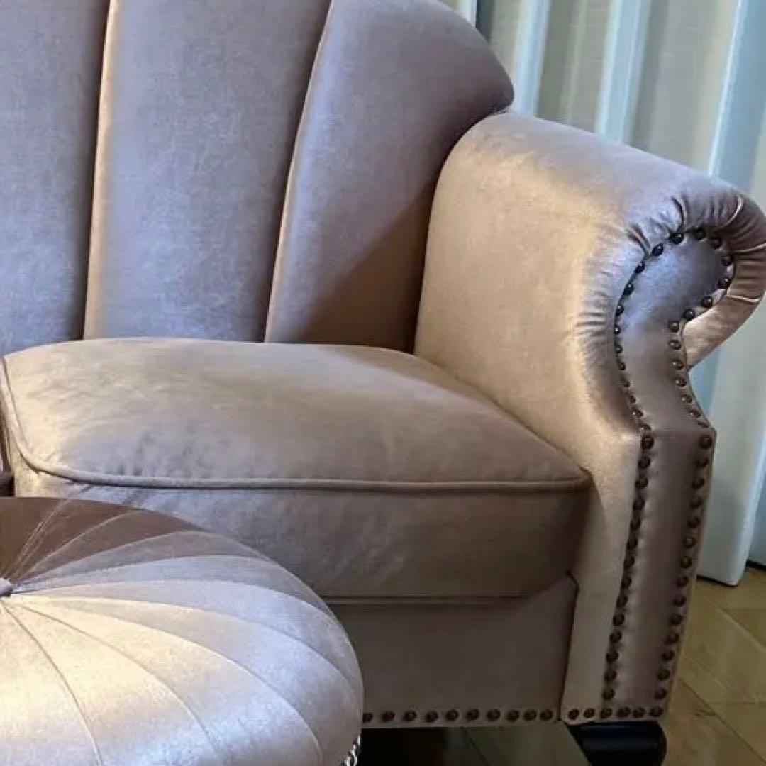 心身を考えた生地セミオーダーソファー (オットマン丸椅子は別窓口出品)送料込み