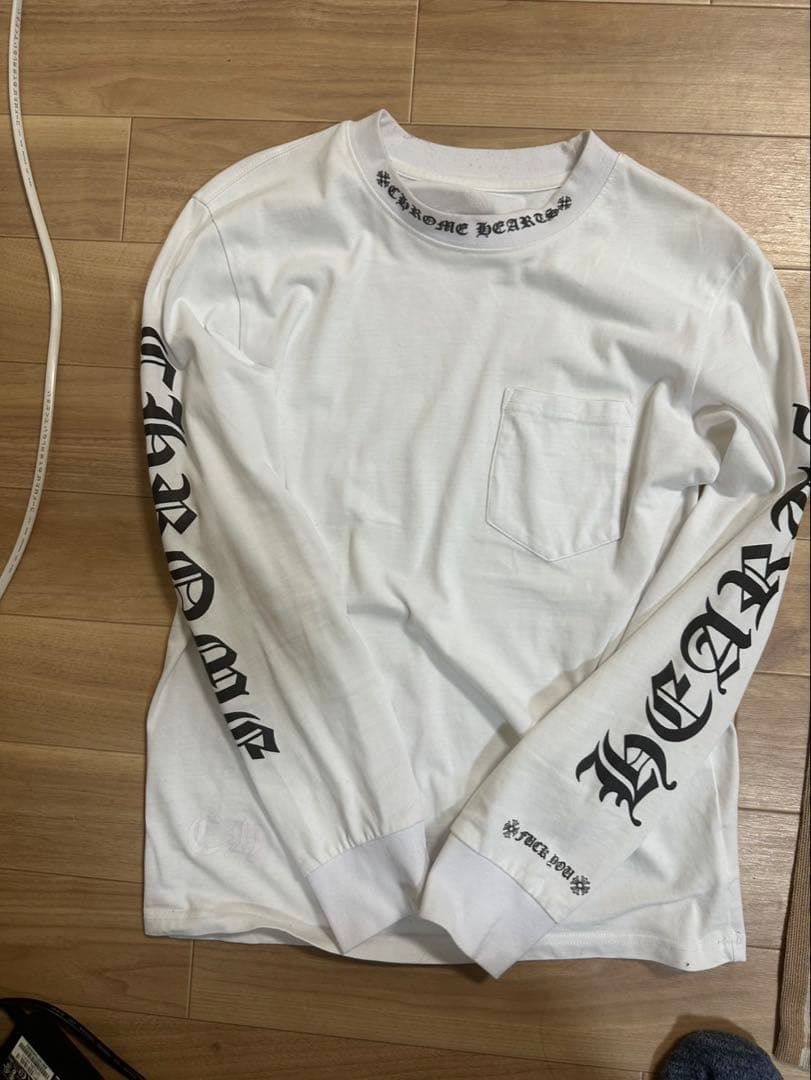 【最終価格】早い者勝ち！！Chrome Hearts ホワイト長袖カットソー