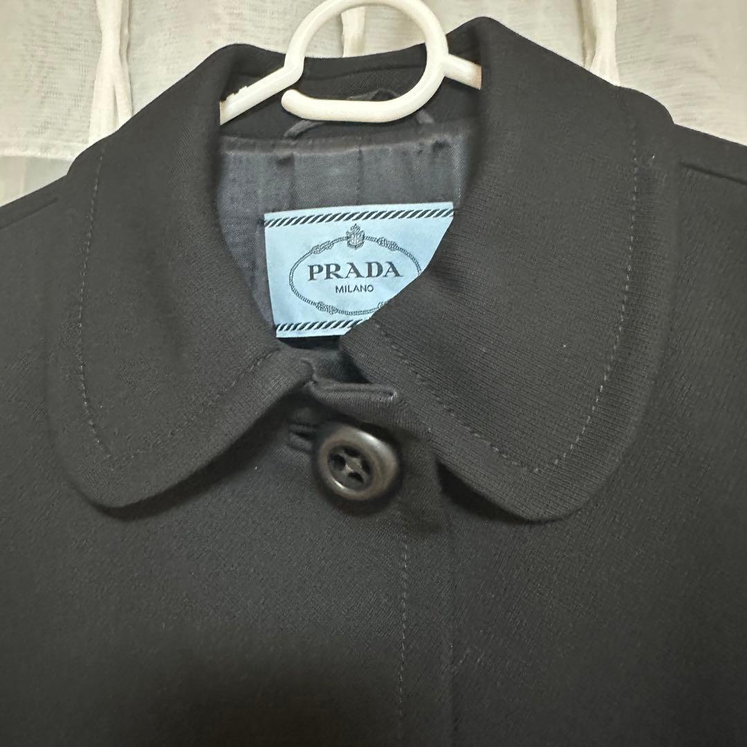 本日限定価格 美品 PRADA プラダ ロングコート 黒 レディース サイズ38