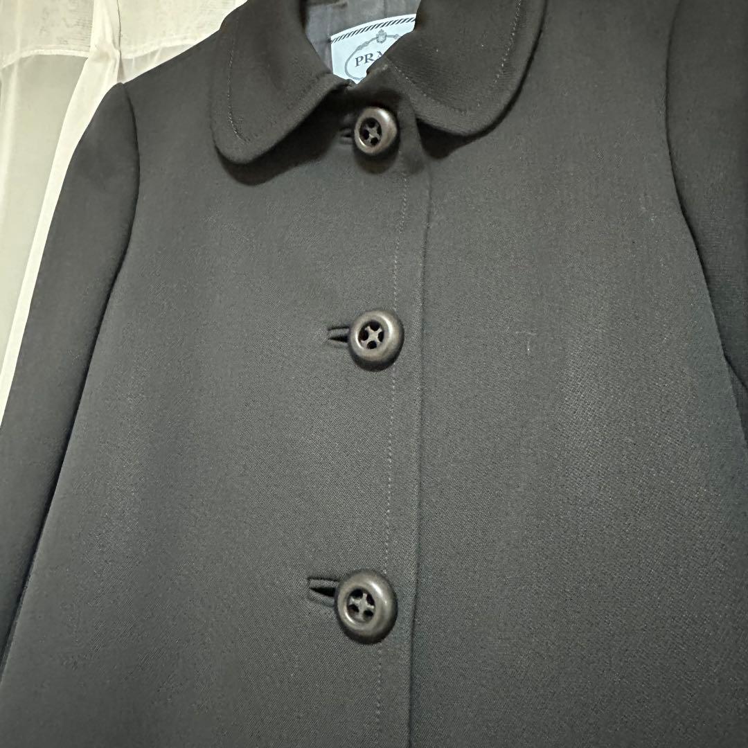 本日限定価格 美品 PRADA プラダ ロングコート 黒 レディース サイズ38