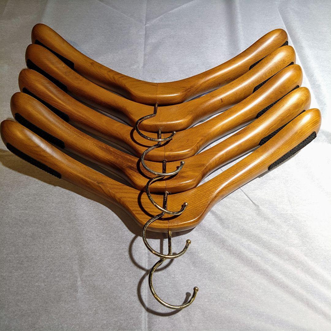 木製衣類ハンガー太（コート/ジャケット用）100本セット