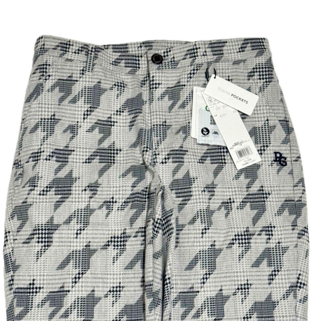 新品タグ付 パーリーゲイツ レディス 千鳥柄パンツ グレー