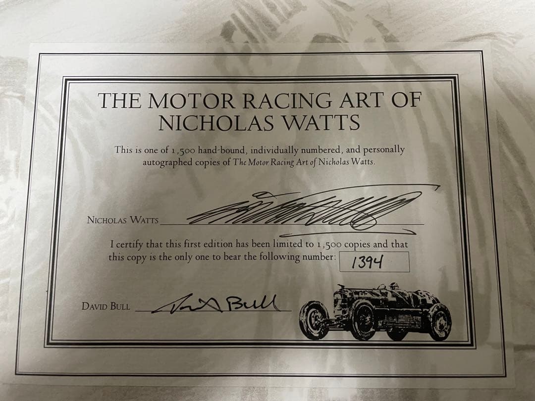ザ・モーターレーシング・アート・オブ・ニコラス・ワッツ【1500部限定】