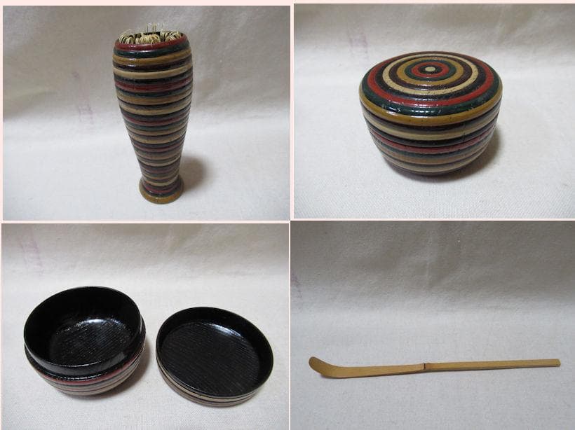 山本秀子様注文品　茶道具　桑製茶箱　中の道具皆揃い