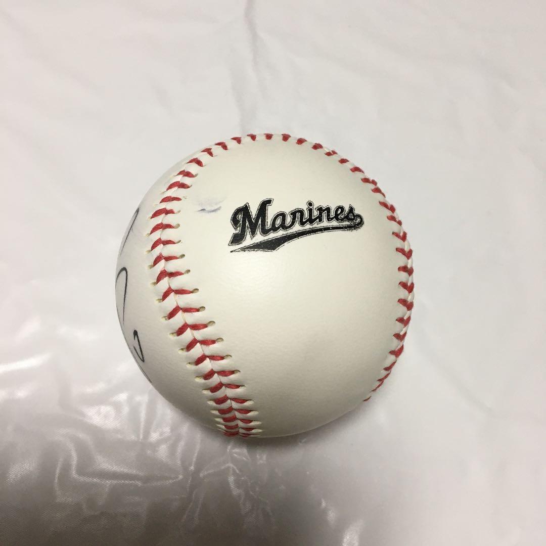 直筆サインボール 千葉ロッテ 荻野貴司 荻野 マリーンズ