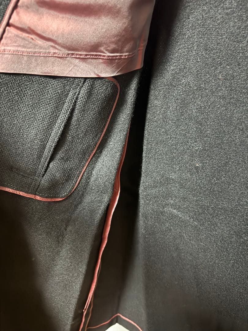 ビンテージ　古着　マント　ポンチョ　ケープ　ロングコート　黒