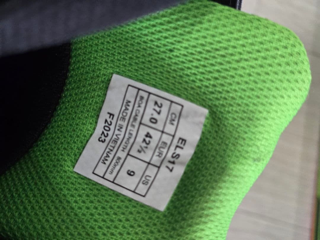 elf バイク用ブーツ ブラック/グリーン