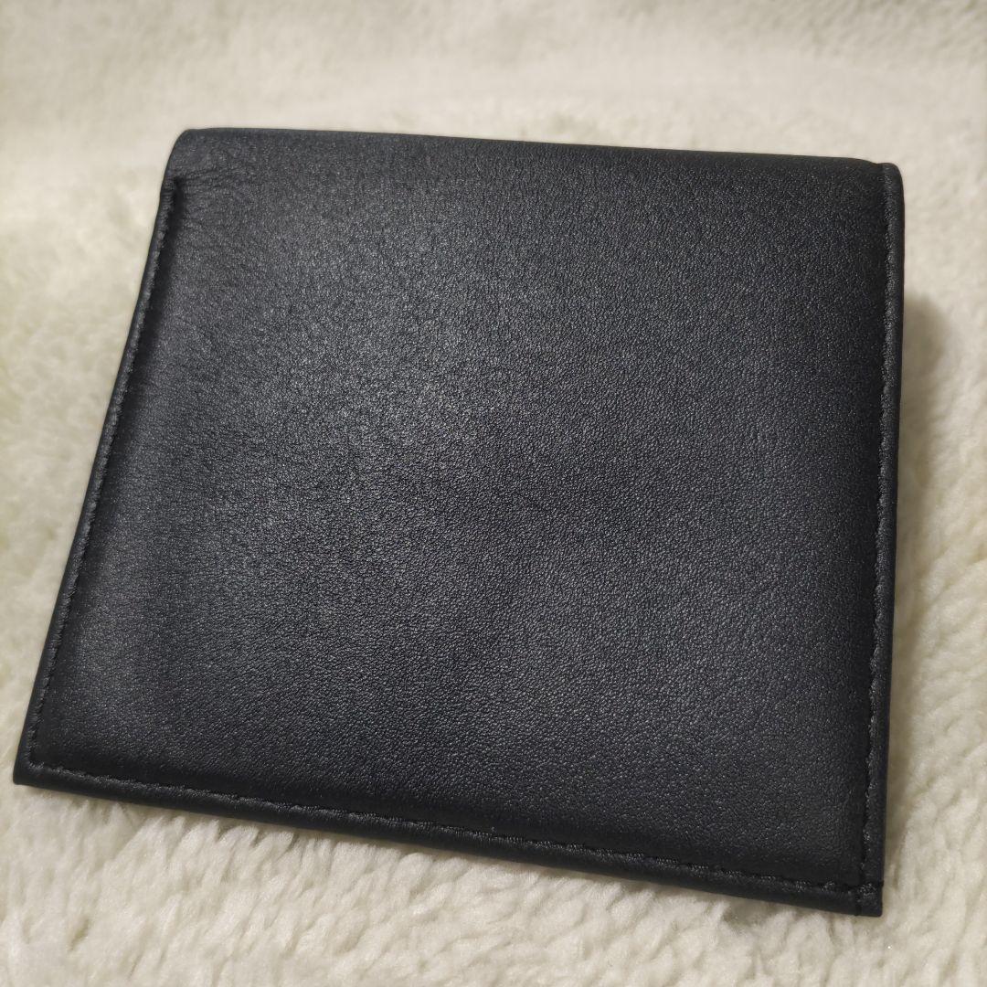 皇居　皇室　限定　折り財布　本革　黒
