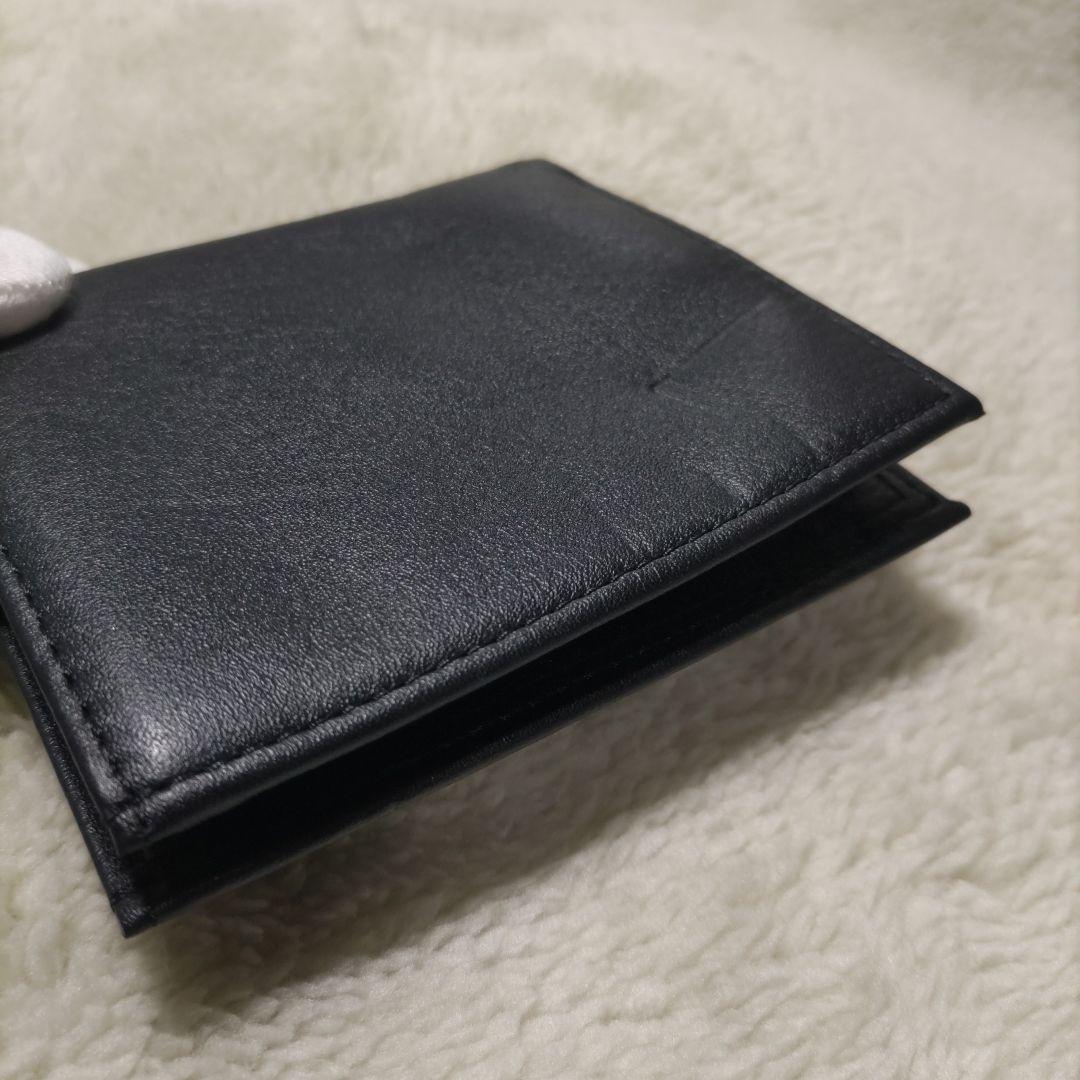 皇居　皇室　限定　折り財布　本革　黒