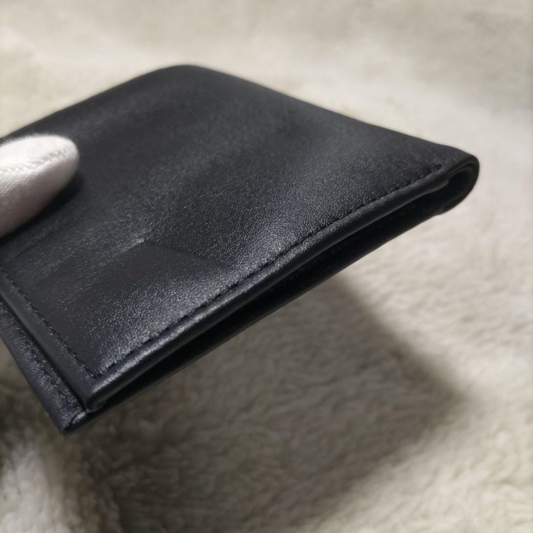 皇居　皇室　限定　折り財布　本革　黒