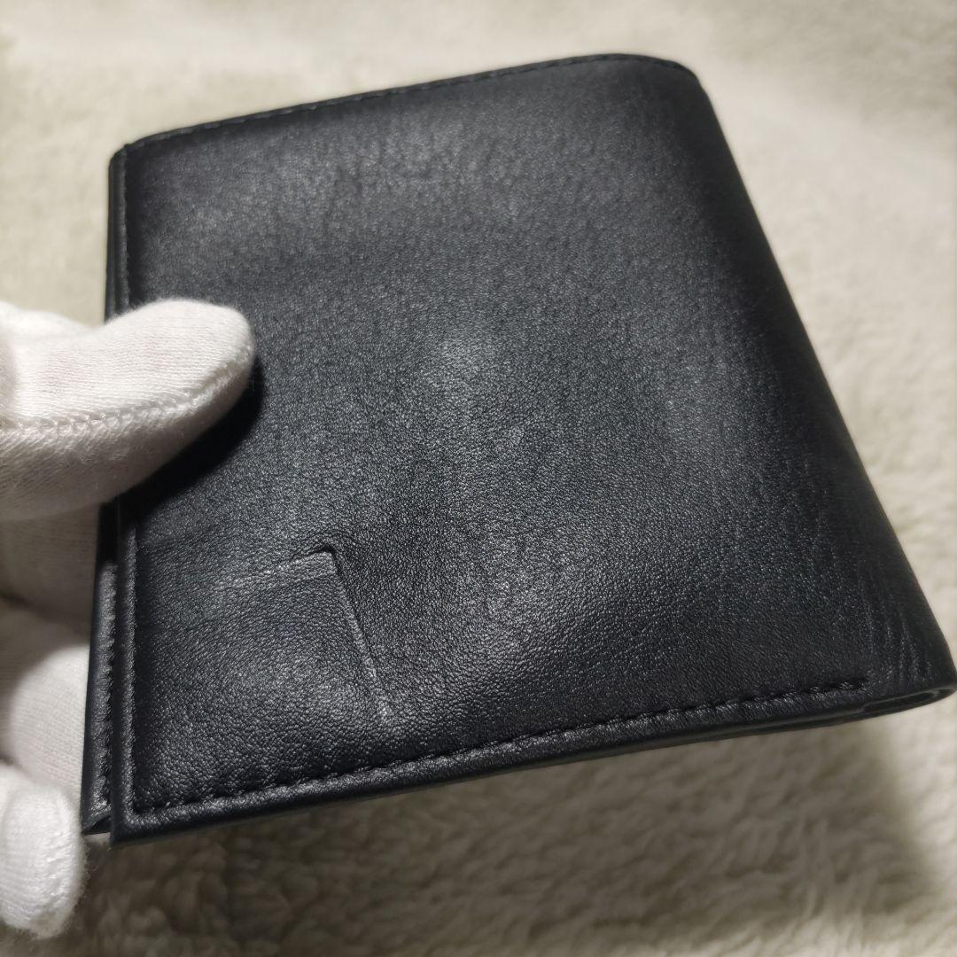皇居　皇室　限定　折り財布　本革　黒