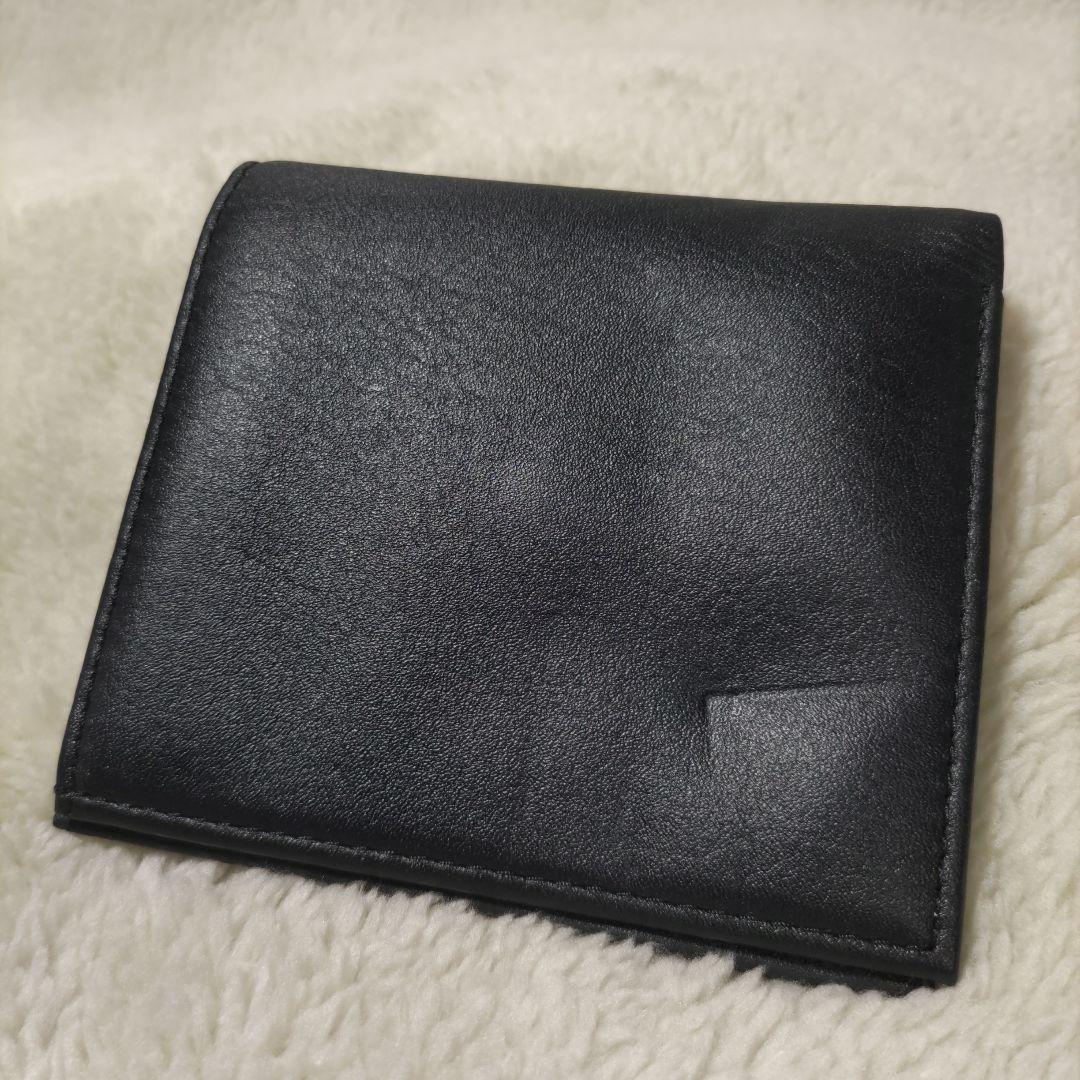 皇居　皇室　限定　折り財布　本革　黒